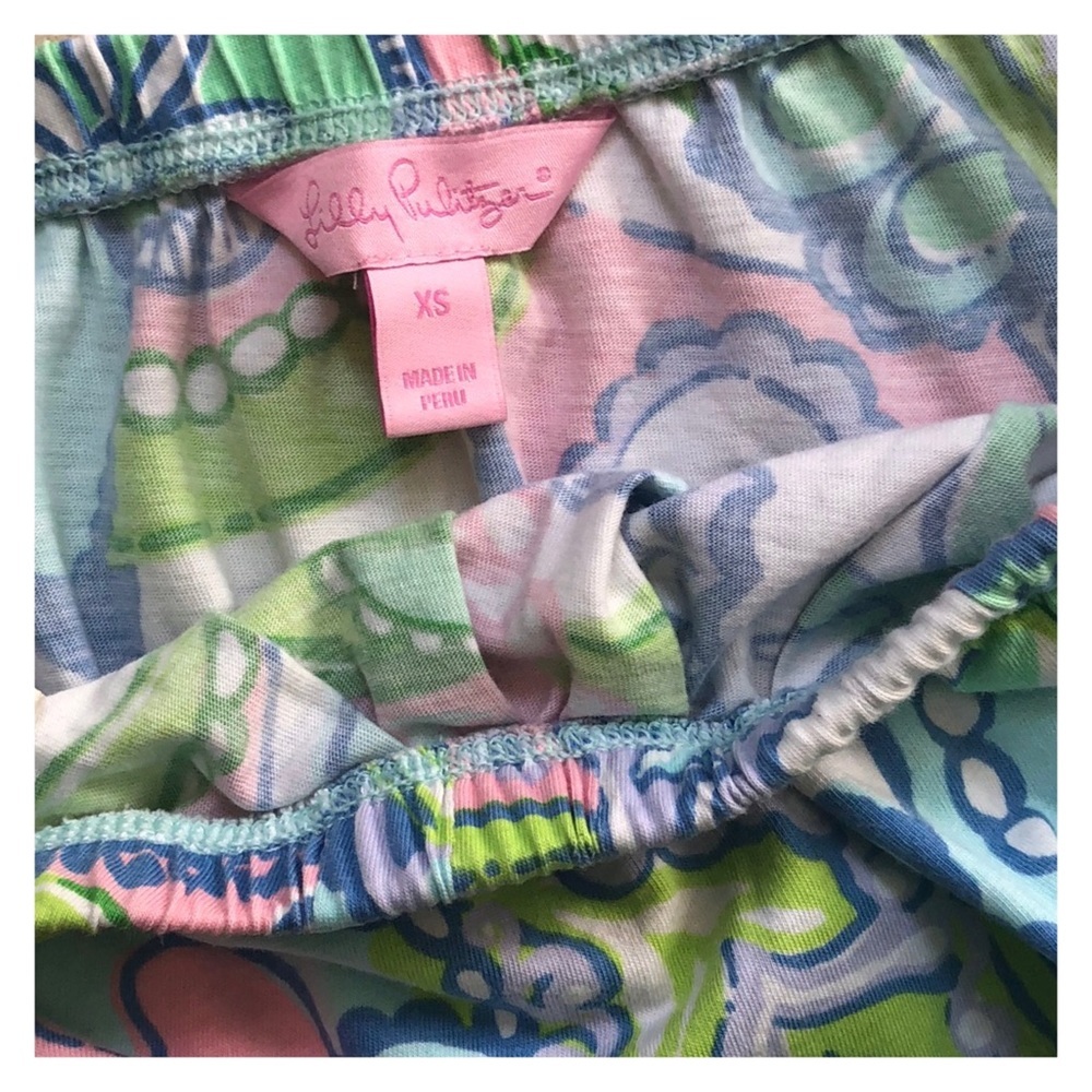 💖HP💖 Lilly Pulitzer Dress Windsor Print Strapless Size XS - Picture 4 of 5